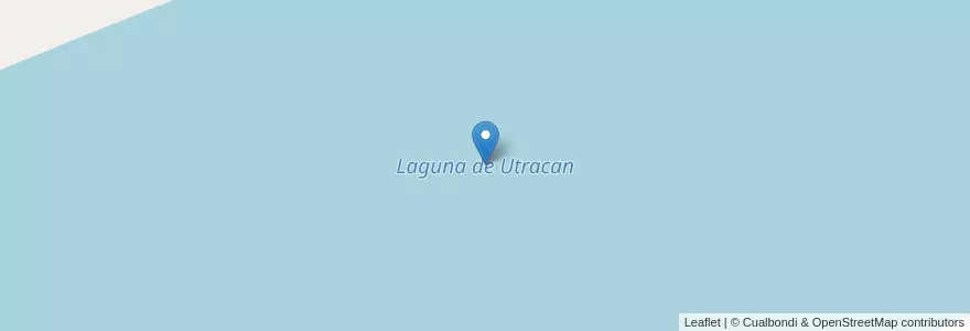 Mapa de ubicacion de Laguna de Utracan en Argentinië, La Pampa, Municipio De General Acha, Departamento Utracán.