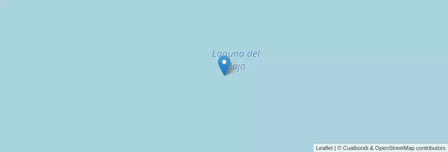 Mapa de ubicacion de Laguna del Bajo en Arjantin, Santa Cruz, Şili, Corpen Aike.