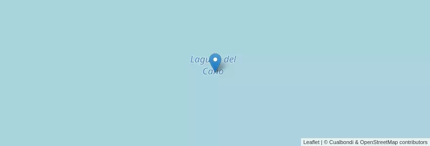 Mapa de ubicacion de Laguna del Caño en Argentine, Chubut, Trelew, Departamento Rawson.