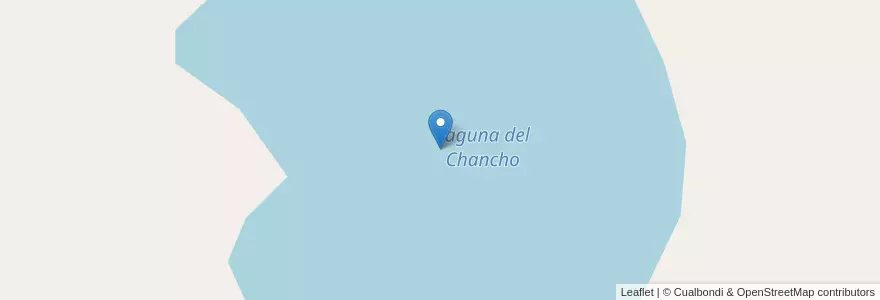 Mapa de ubicacion de Laguna del Chancho en Argentinië, Buenos Aires, Partido De Lincoln.