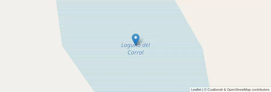 Mapa de ubicacion de Laguna del Corral en Argentina, Cile, Provincia Di Santa Cruz, Corpen Aike.