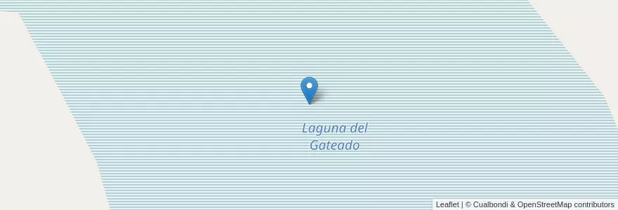 Mapa de ubicacion de Laguna del Gateado en アルゼンチン, リオネグロ州, Departamento San Antonio, Las Grutas.