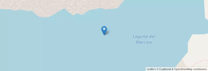 Mapa de ubicacion de Laguna del Marconi en آرژانتین, شیلی, استان سانتا کروس، آرژانتین, Lago Argentino.
