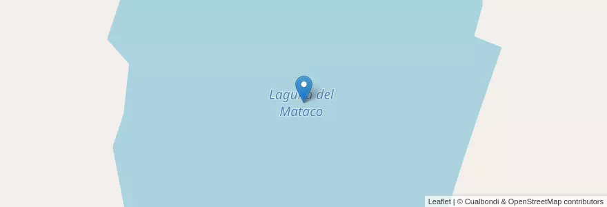 Mapa de ubicacion de Laguna del Mataco en Argentine, Province De Buenos Aires, Partido De Tornquist.