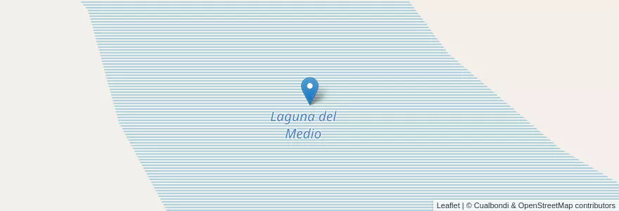 Mapa de ubicacion de Laguna del Medio en アルゼンチン, リオネグロ州, Departamento San Antonio, San Antonio Oeste.