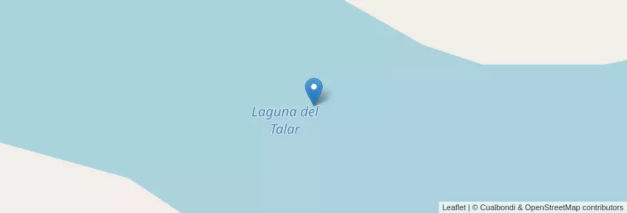 Mapa de ubicacion de Laguna del Talar en Argentine, Province D'Entre Ríos, Departamento Gualeguay, Distrito Islas.