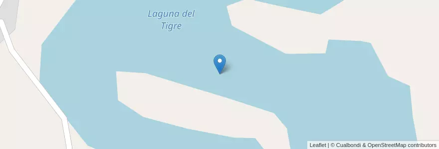 Mapa de ubicacion de Laguna del Tigre en 아르헨티나, Chaco, Departamento Libertador General San Martín, Municipio De General José De San Martín.