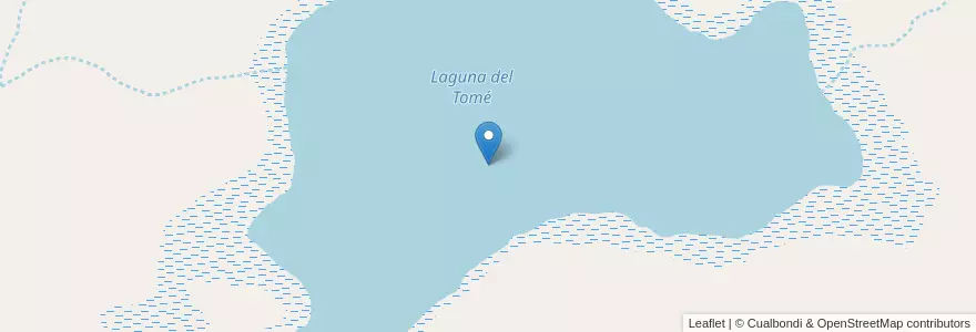 Mapa de ubicacion de Laguna del Tomé en Argentinië, San Juan, Chili, Calingasta.