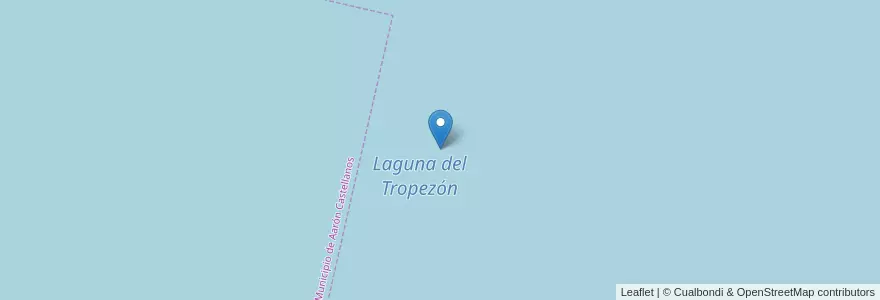Mapa de ubicacion de Laguna del Tropezón en Аргентина, Санта-Фе, Departamento General López, Municipio De Diego De Alvear.