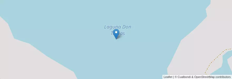 Mapa de ubicacion de Laguna Don Tomas en 阿根廷, La Pampa, Municipio De Santa Rosa, Departamento Capital, Santa Rosa.