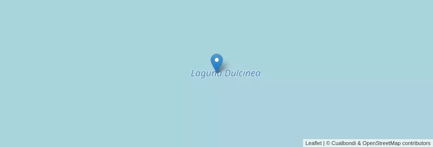 Mapa de ubicacion de Laguna Dulcinea en Argentine, Région De Magallanes Et De L'Antarctique Chilien, Chili, Province De Santa Cruz, Güer Aike.