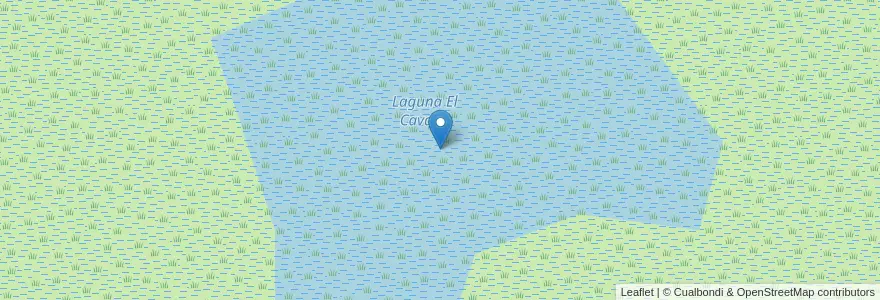 Mapa de ubicacion de Laguna El Cavado en Аргентина, Междуречье, Departamento Gualeguay, Distrito Islas.