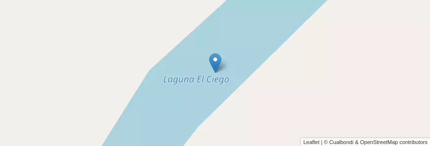 Mapa de ubicacion de Laguna El Ciego en آرژانتین, استان انتره ریوس, Departamento Gualeguay, Distrito Islas.