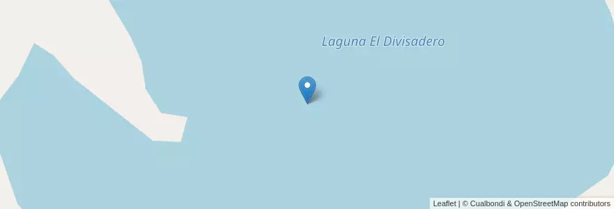 Mapa de ubicacion de Laguna El Divisadero en Arjantin, San Luis, General Pedernera.