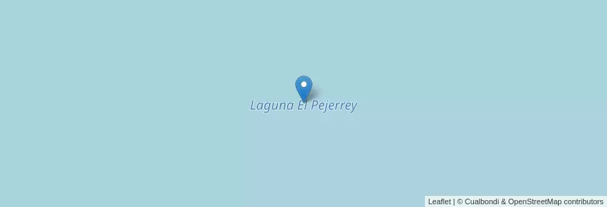 Mapa de ubicacion de Laguna El Pejerrey en Argentinië, Córdoba, Departamento Presidente Roque Sáenz Peña, Pedanía La Paz.