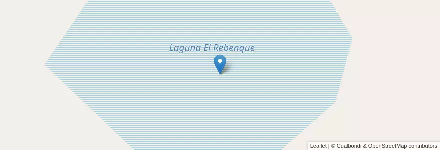 Mapa de ubicacion de Laguna El Rebenque en 阿根廷, 布宜诺斯艾利斯省, Partido De Las Flores.