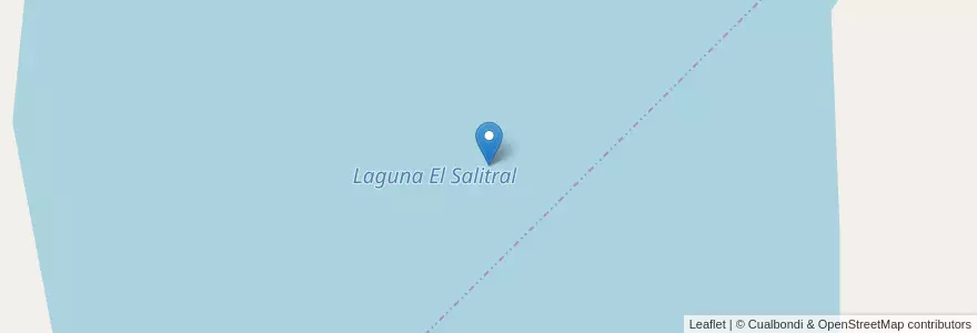 Mapa de ubicacion de Laguna El Salitral en Argentina, Chile, Wilayah Neuquén, Departamento Catán Lil.