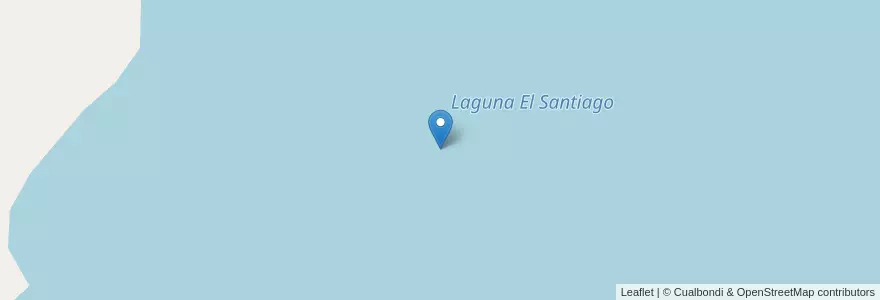 Mapa de ubicacion de Laguna El Santiago en Argentinien, San Luis, General Pedernera.