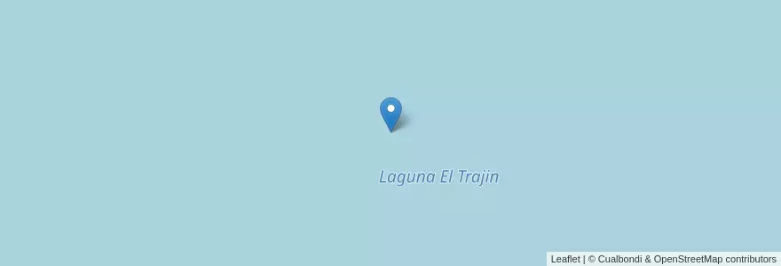 Mapa de ubicacion de Laguna El Trajin en 아르헨티나, Santa Fe, Departamento General López, Municipio De Teodelina.