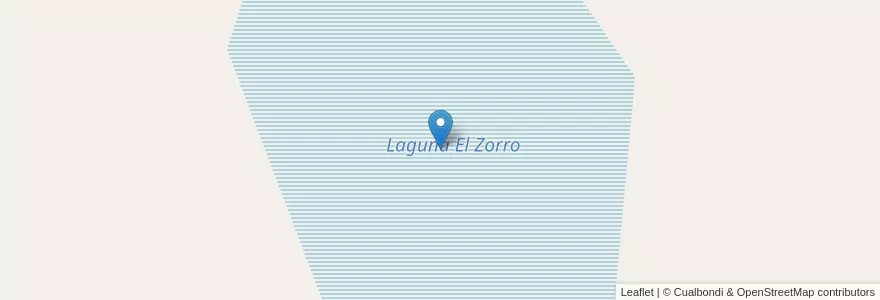 Mapa de ubicacion de Laguna El Zorro en Argentina, Chile, Chubut, Departamento Tehuelches.