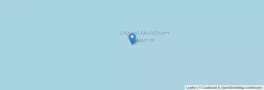 Mapa de ubicacion de Laguna Epulafquen Superior en Argentina, Chile, Neuquén, Departamento Minas.