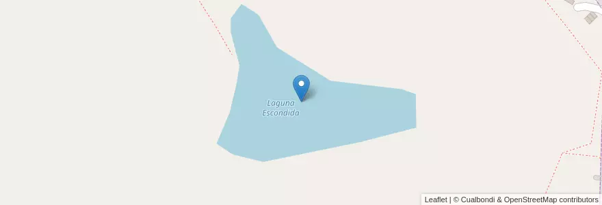 Mapa de ubicacion de Laguna Escondida en Аргентина, Чили, Неукен, Departamento Ñorquín.