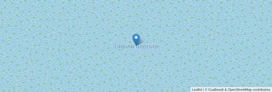 Mapa de ubicacion de Laguna Gorosito en 아르헨티나, 엔트레리오스주, Departamento Gualeguay, Distrito Islas.