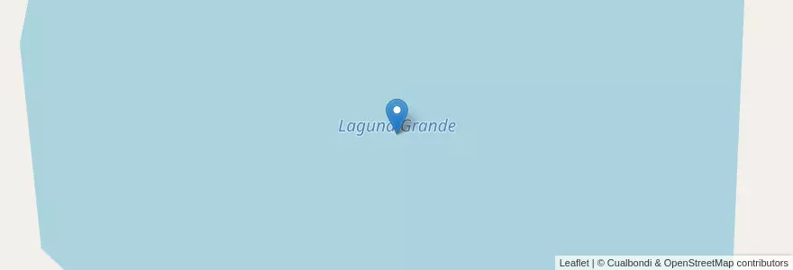 Mapa de ubicacion de Laguna Grande en アルゼンチン, リオネグロ州, Departamento Nueve De Julio.