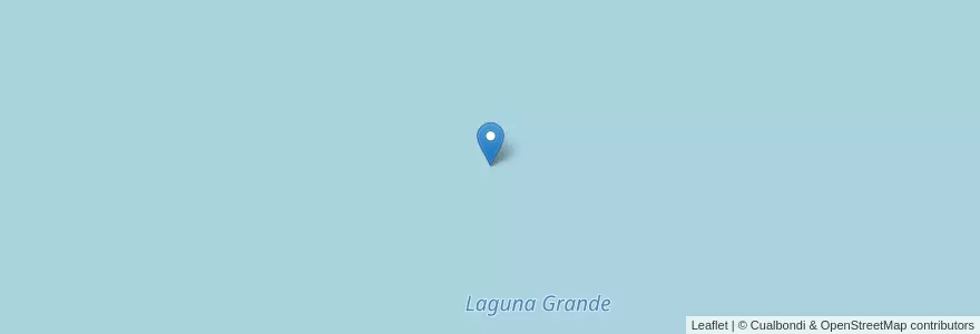 Mapa de ubicacion de Laguna Grande en Argentinien, Chubut, Departamento Florentino Ameghino.