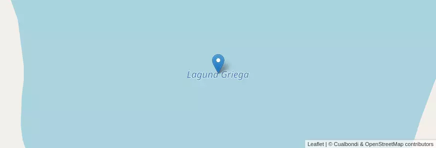 Mapa de ubicacion de Laguna Griega en Argentine, Santa Fe, Departamento General López, Municipio De Villa Cañás.
