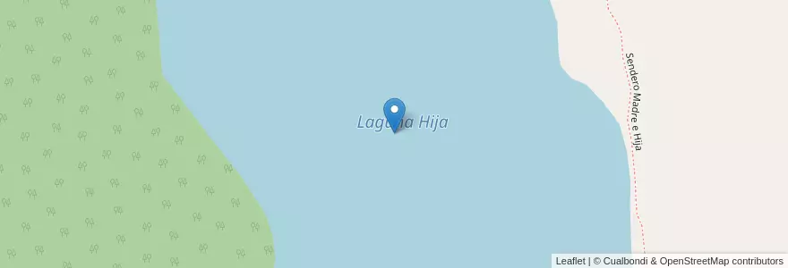 Mapa de ubicacion de Laguna Hija en アルゼンチン, チリ, サンタクルス州, Lago Argentino.