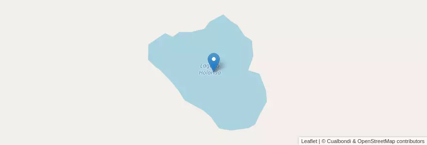 Mapa de ubicacion de Laguna Holanda en Argentinien, Departamento Ushuaia, Chile, Feuerland.