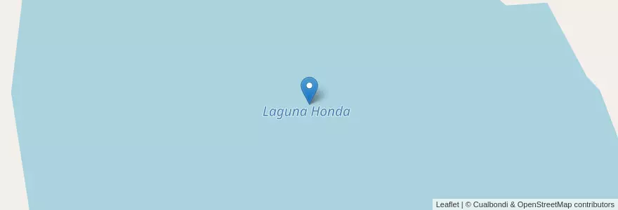 Mapa de ubicacion de Laguna Honda en Argentinië, Chili, Neuquén, Departamento Catán Lil.