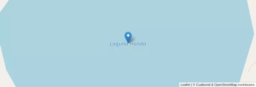 Mapa de ubicacion de Laguna Honda en الأرجنتين, محافظة سانتا كروز, تشيلي, Lago Buenos Aires.