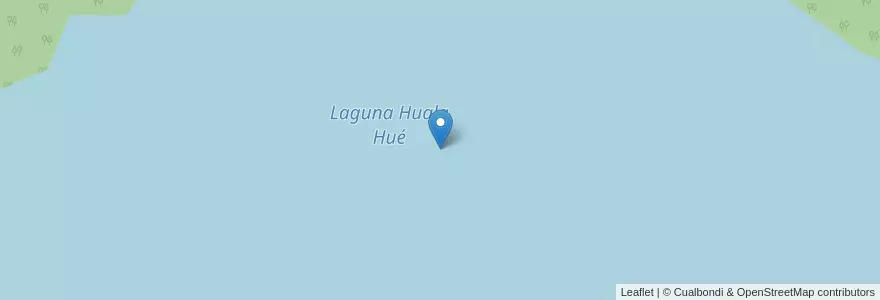 Mapa de ubicacion de Laguna Huala Hué en アルゼンチン, チリ, リオネグロ州, Departamento Bariloche.