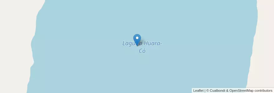 Mapa de ubicacion de Laguna Huara-Có en 아르헨티나, 칠레, 네우켄주, Departamento Chos Malal.