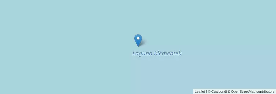 Mapa de ubicacion de Laguna Klementek en Аргентина, Санта-Крус, Чили, Río Chico.