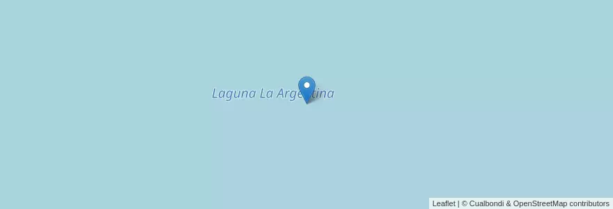 Mapa de ubicacion de Laguna La Argentina en الأرجنتين, سانتا في, Departamento General López, Municipio De Christophersen.