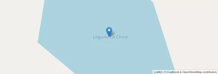 Mapa de ubicacion de Laguna La Chica en Argentinië, Chili, Chubut, Departamento Río Senguer.