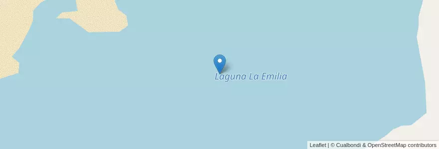 Mapa de ubicacion de Laguna La Emilia en Argentinien, San Luis, General Pedernera.