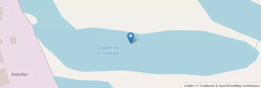 Mapa de ubicacion de Laguna La Escondida en الأرجنتين, Chaco, Departamento General Dónovan, Municipio De La Escondida, La Escondida.