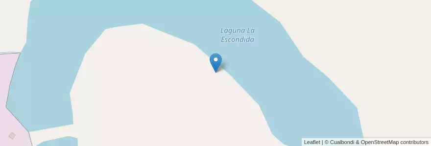 Mapa de ubicacion de Laguna La Escondida en Argentina, Chaco, Departamento General Dónovan, Municipio De La Escondida, La Escondida.