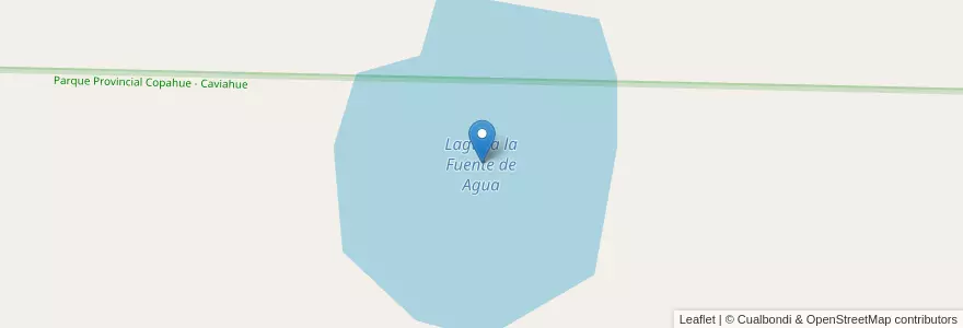 Mapa de ubicacion de Laguna la Fuente de Agua en Argentina, Cile, Provincia Di Neuquén, Departamento Ñorquín.