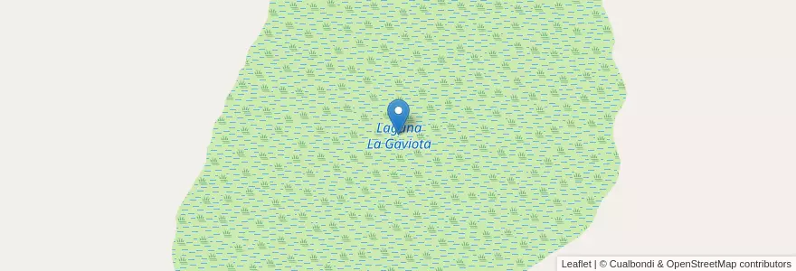 Mapa de ubicacion de Laguna La Gaviota en アルゼンチン, ブエノスアイレス州, Partido De Veinticinco De Mayo.