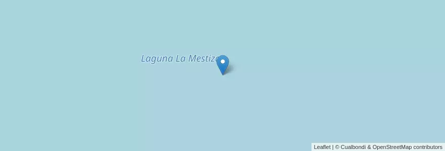 Mapa de ubicacion de Laguna La Mestiza en Argentine, Córdoba, Departamento Presidente Roque Sáenz Peña, Pedanía La Paz.