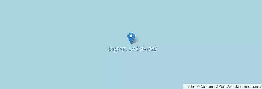Mapa de ubicacion de Laguna La Oriental en アルゼンチン, サンタクルス州, チリ, Río Chico.