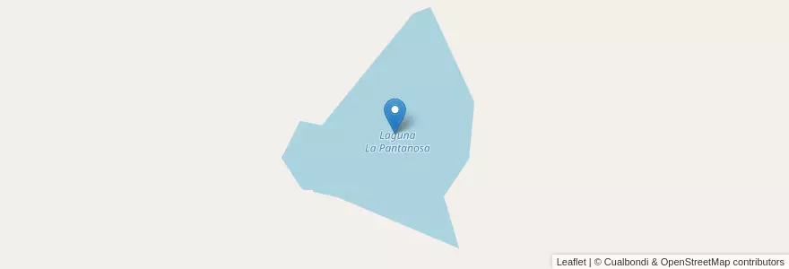 Mapa de ubicacion de Laguna La Pantanosa en 阿根廷, 内格罗河省, Departamento Nueve De Julio.