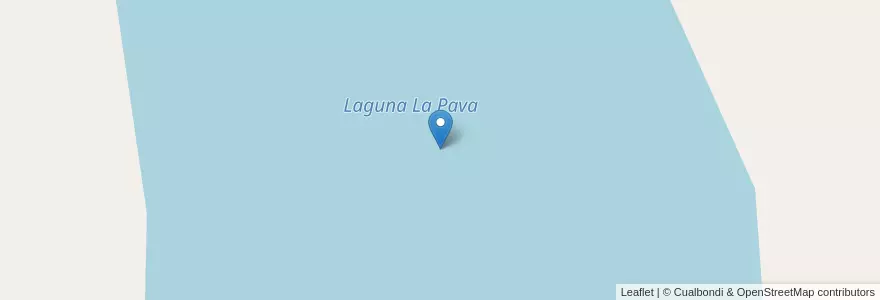 Mapa de ubicacion de Laguna La Pava en Argentinien, Provinz Río Negro, Departamento Nueve De Julio.