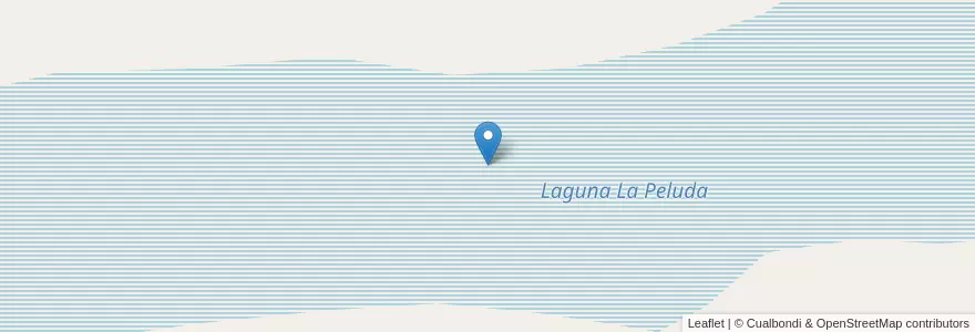 Mapa de ubicacion de Laguna La Peluda en Argentine, La Pampa, Municipio De General Acha, Departamento Utracán.
