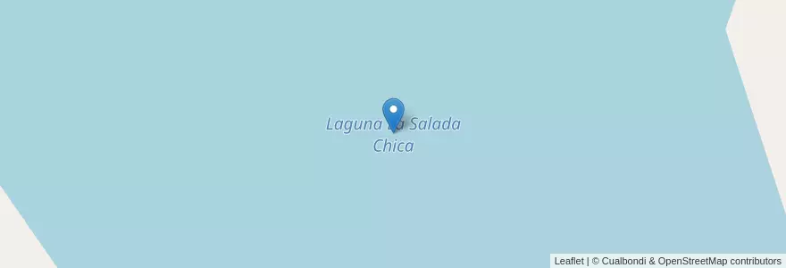 Mapa de ubicacion de Laguna La Salada Chica en Argentine, Province De Buenos Aires, Partido De Lezama.